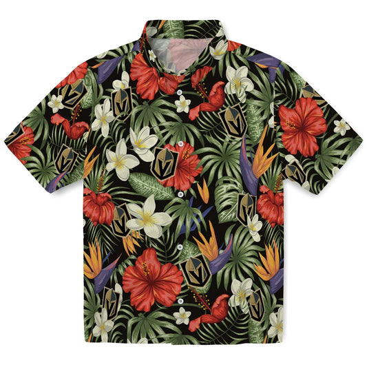 Vegas Golden Knights Hawaiian Shirt - Hawaii Floral Hibiscus | Moonbestprint