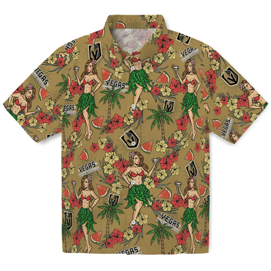 Vegas Golden Knights Hawaiian Shirt - Hawaiian Girls Design | Moonbestprint