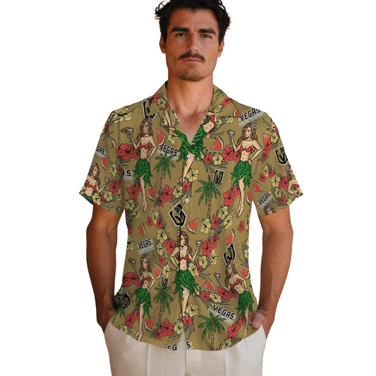 Vegas Golden Knights Hawaiian Shirt - Hawaiian Girls Design | Moonbestprint