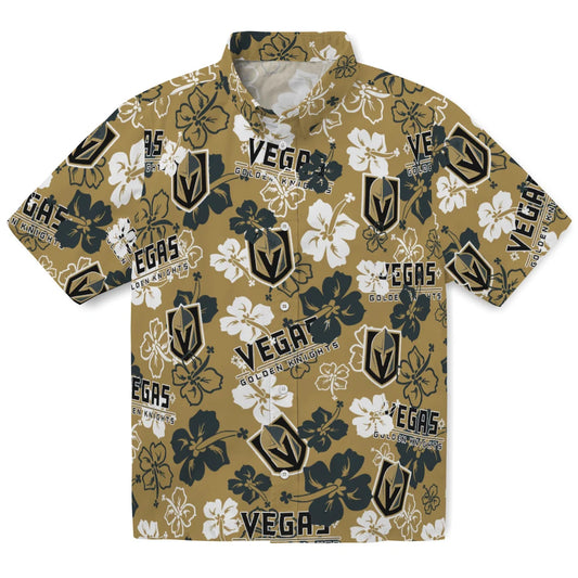Vegas Golden Knights Hibiscus Bloom Hawaiian Shirt – Moonbestprint