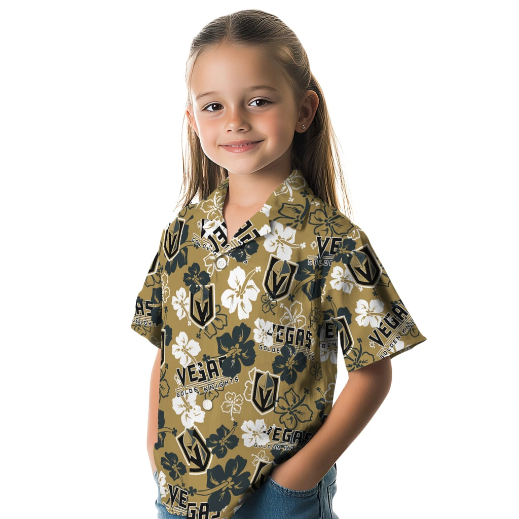Vegas Golden Knights Hibiscus Bloom Hawaiian Shirt – Moonbestprint