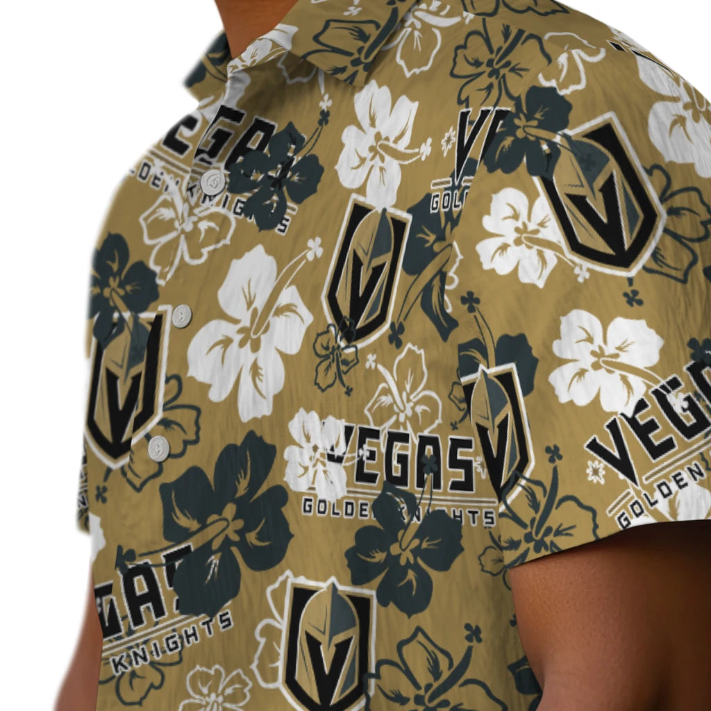 Vegas Golden Knights Hibiscus Bloom Hawaiian Shirt – Moonbestprint