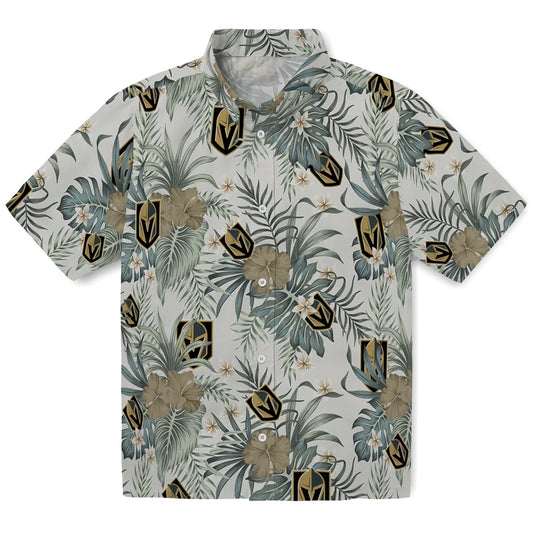 Vegas Golden Knights Hawaiian Shirt - Hibiscus Designs | Moonbestprint