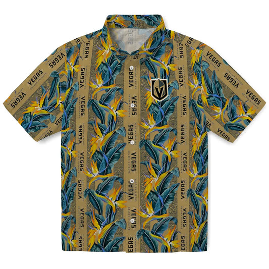 Vegas Golden Knights Hawaiian Shirt - Paradise Vines | Moonbestprint