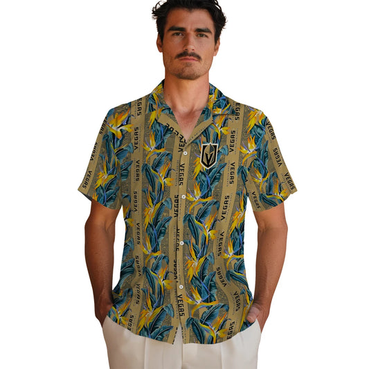 Vegas Golden Knights Hawaiian Shirt - Paradise Vines | Moonbestprint