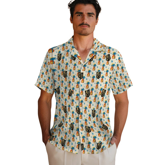 Vegas Golden Knights Hawaiian Shirt - Pineapple Delight | Moonbestprint