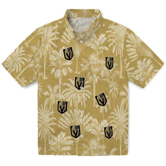 Vegas Golden Knights Hawaiian Shirt - Vintage Palm Tree | Moonbestprint