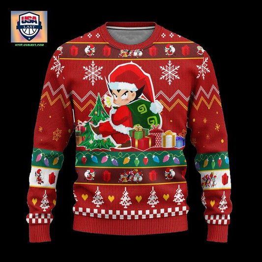 Vegeta Anime Ugly Christmas Sweater Dragon Ball Xmas Gift ? Usalast