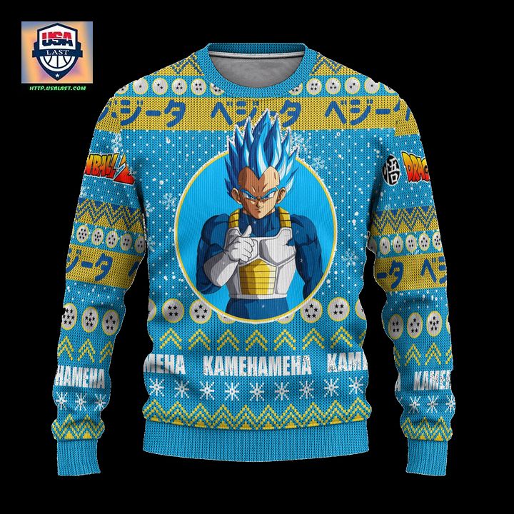 Vegeta Anime Ugly Christmas Sweater Dragon Ball Z Xmas Gift ? Usalast