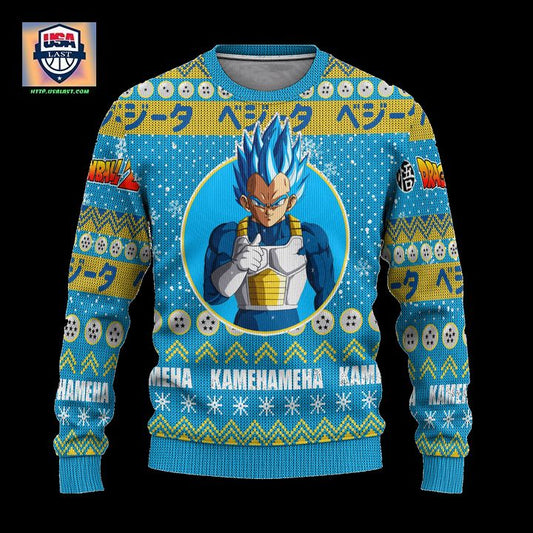 Vegeta Anime Ugly Christmas Sweater Dragon Ball Z Xmas Gift ? Usalast