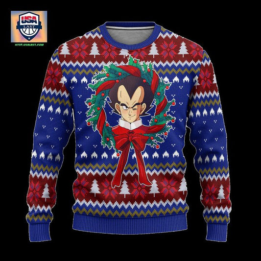 Vegeta Dragon Ball Z Anime Ugly Christmas Sweater Xmas Gift ? Usalast