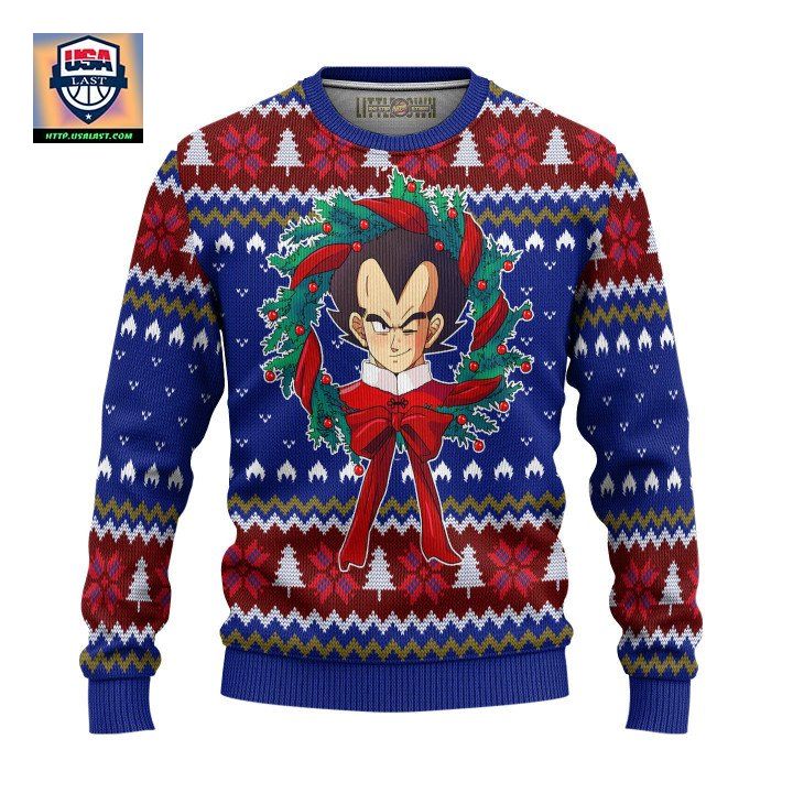 Vegeta Dragon Ball Z Ugly Christmas Sweater And 3D Hoodie Xmas Gift ? Usalast