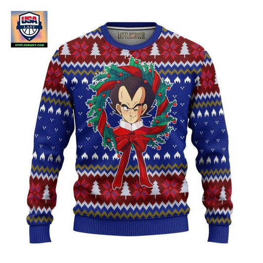 Vegeta Dragon Ball Z Ugly Christmas Sweater And 3D Hoodie Xmas Gift ? Usalast