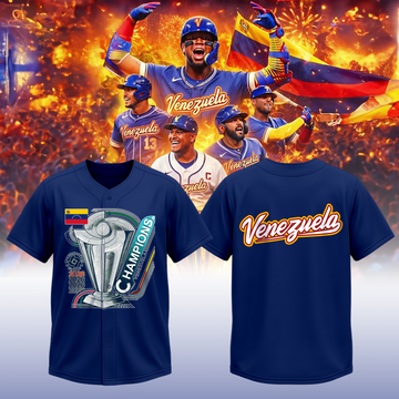 Venezuela Baseball World Baseball Classic Champions T-Shirt | RP59 Moonbestprint