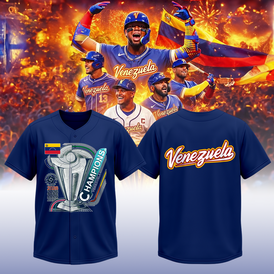 Venezuela Baseball World Baseball Classic Champions T-Shirt | RP59 Moonbestprint