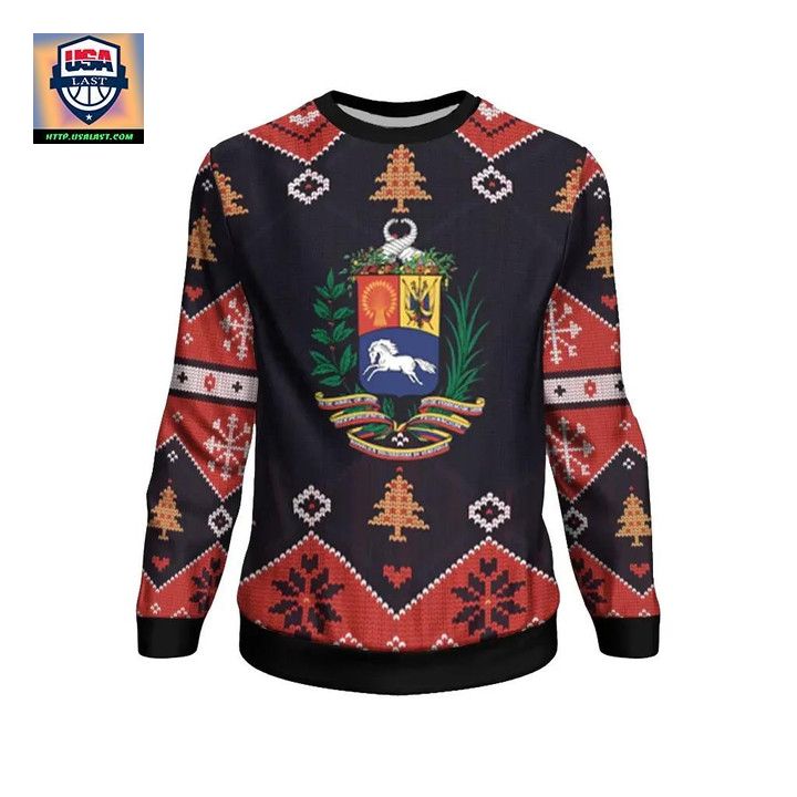 Venezuela Christmas Sweater ? Santa Claus Ho Ho Ho ? Bn1810 ? Usalast
