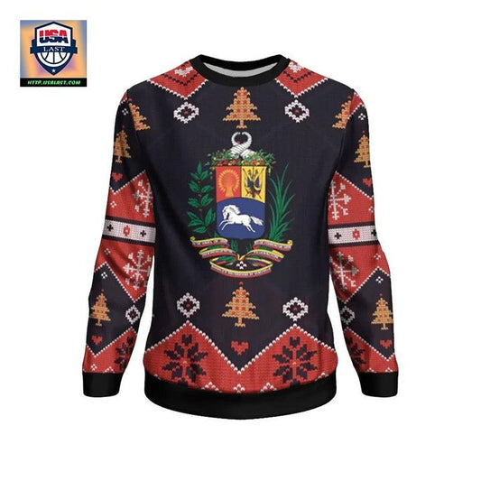 Venezuela Christmas Sweater ? Santa Claus Ho Ho Ho ? Bn1810 ? Usalast