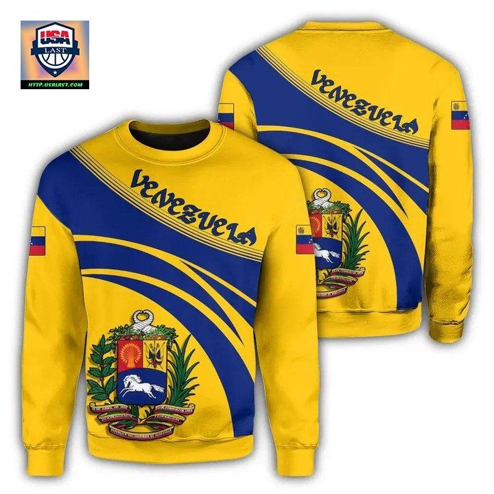 Venezuela Coat Of Arms Sweater Cricket Style J5W ? Usalast