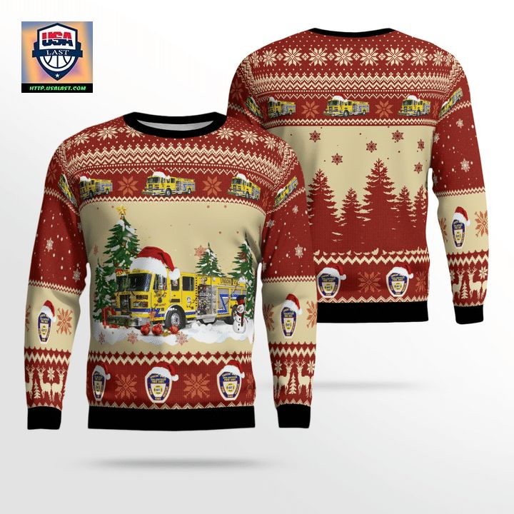 Verbank Dutchess County New York Union Vale Fire District Christmas Sweater 3D ? Usalast