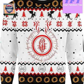 Vintage Lord Ringss Funny Retro Ring 3d Ugly Christmas Sweater ? Usalast