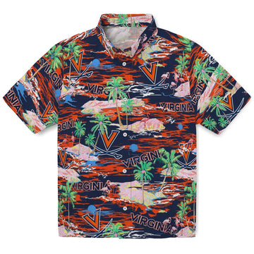 Virginia Cavaliers Flamingo Retreat 2026 Hawaiian Shirt – Moonbestprint