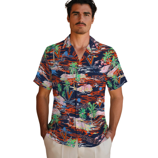 Virginia Cavaliers Flamingo Retreat 2026 Hawaiian Shirt – Moonbestprint
