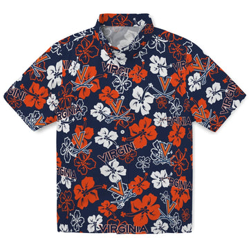 Virginia Cavaliers Hibiscus Bloom Hawaiian Shirt – Moonbestprint