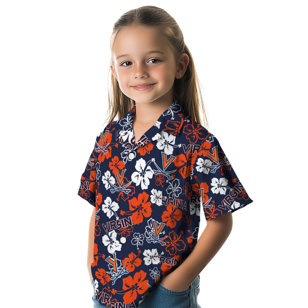 Virginia Cavaliers Hibiscus Bloom Hawaiian Shirt – Moonbestprint