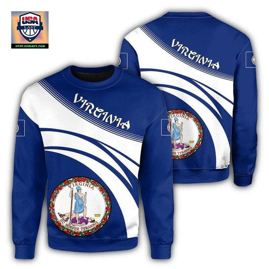 Virginia Coat Of Arms Sweater Cricket Style J5W ? Usalast