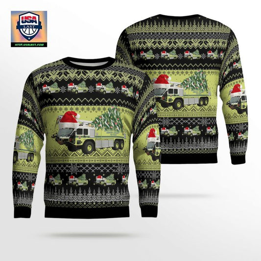 Virginia Metropolitan Washington Airports Authority Fire and Rescue Department Christmas Sweater 3D ? Usalast