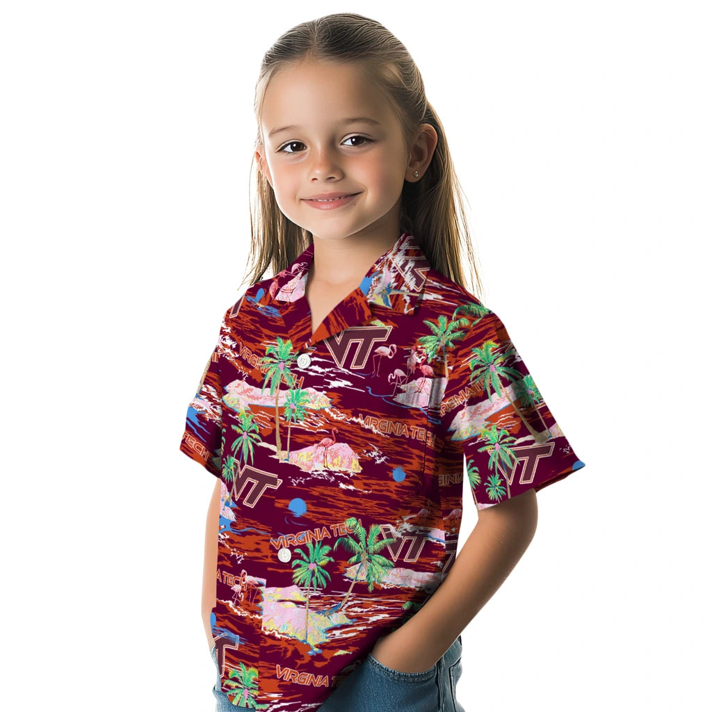 Virginia Tech Hokies Flamingo Retreat 2026 Hawaiian Shirt – Moonbestprint