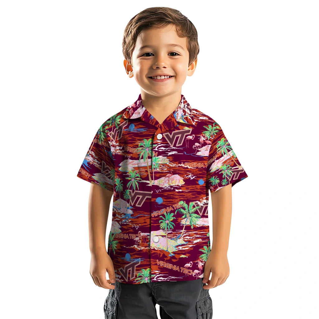 Virginia Tech Hokies Flamingo Retreat 2026 Hawaiian Shirt – Moonbestprint
