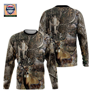 Viticstore Hunting In The Wood 3D Grey Shade All Over Printed 2Xl Sweater ? Usalast