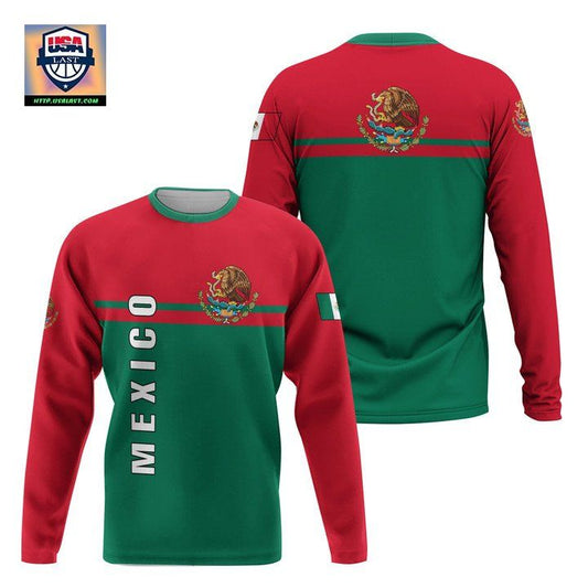 Viticstore Mexico Coat Of Arms Red Green Shade 3D ? All Over Printed Xxl Sweater For Mexican ? Usalast
