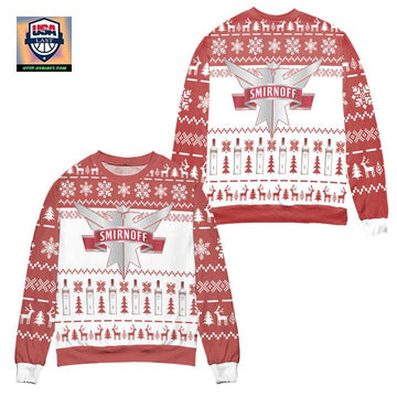 Vodka Smirnoff Red Label Logo Ugly Christmas Sweater ? Usalast