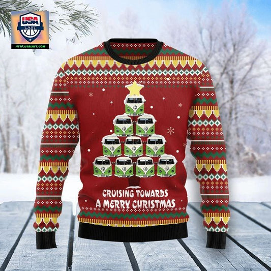 Volkswagen Cruising Towards A Merry Christmas Ugly Christmas Sweater 2022 ? Usalast
