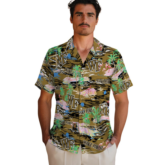 Wake Forest Demon Deacons Flamingo Retreat 2026 Hawaiian Shirt – Moonbestprint