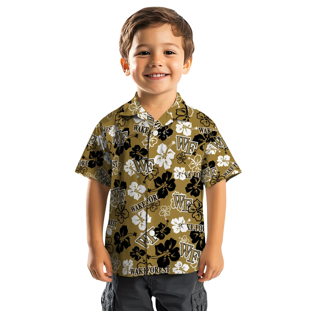 Wake Forest Demon Deacons Hibiscus Bloom Hawaiian Shirt – Moonbestprint