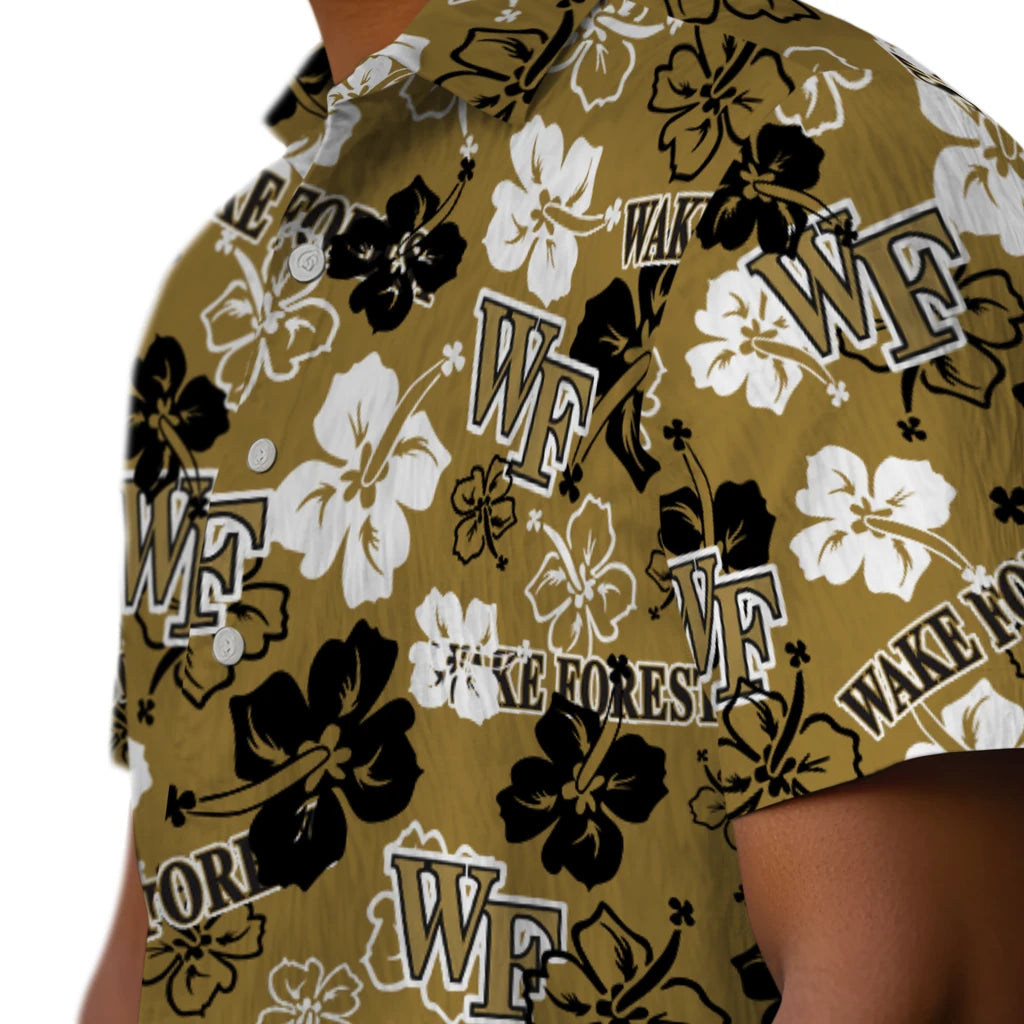 Wake Forest Demon Deacons Hibiscus Bloom Hawaiian Shirt – Moonbestprint