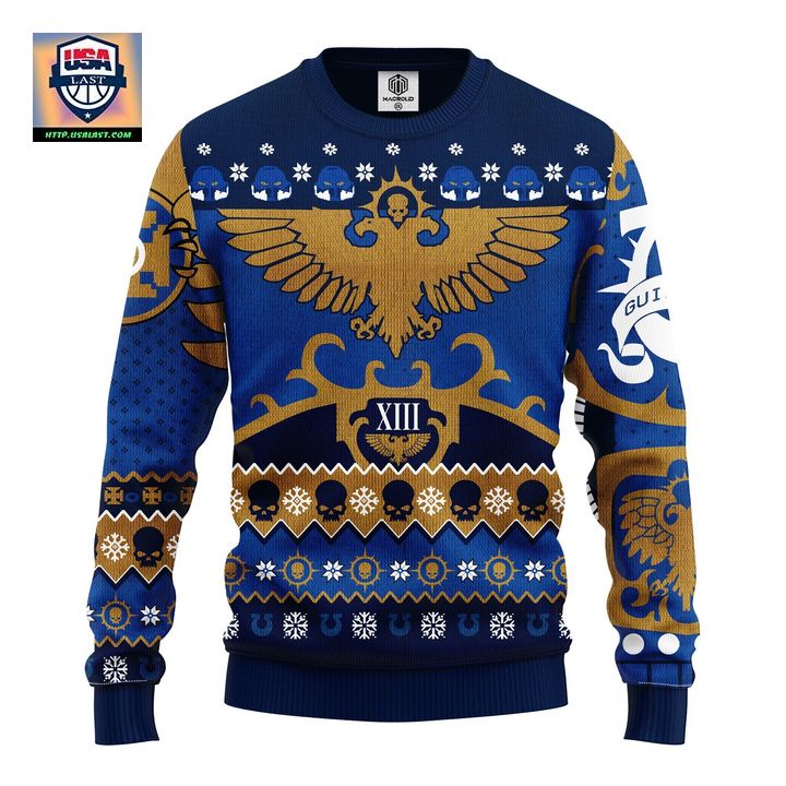 Warhammer 40K Blue Ugly Christmas Sweater Amazing Gift Idea Thanksgiving Gift ? Usalast