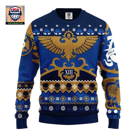 Warhammer 40K Blue Ugly Christmas Sweater Amazing Gift Idea Thanksgiving Gift ? Usalast