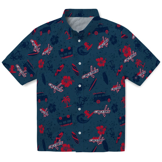 Washington Capitals Hawaiian Shirt - Beach Vibe | Moonbestprint