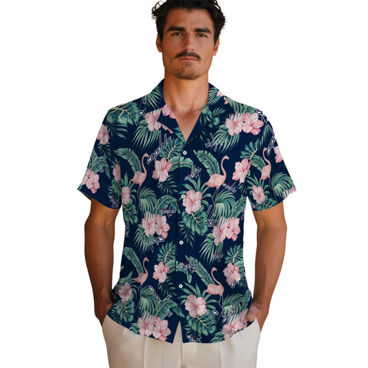 Washington Capitals Hawaiian Shirt - Flamingo and Hibiscus | Moonbestprint