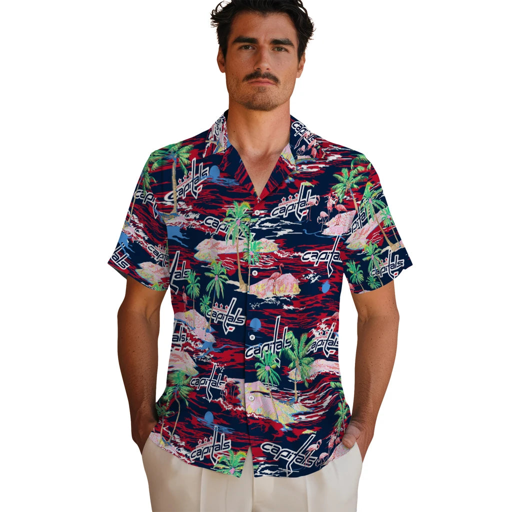 Washington Capitals Flamingo Retreat 2026 Hawaiian Shirt – Moonbestprint