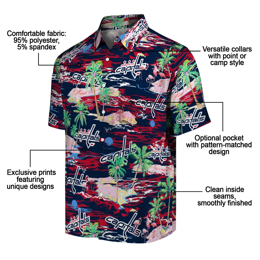 Washington Capitals Flamingo Retreat 2026 Hawaiian Shirt – Moonbestprint