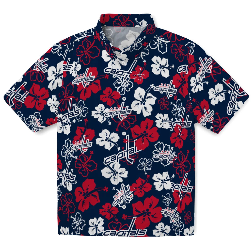 Washington Capitals Hibiscus Bloom Hawaiian Shirt – Moonbestprint