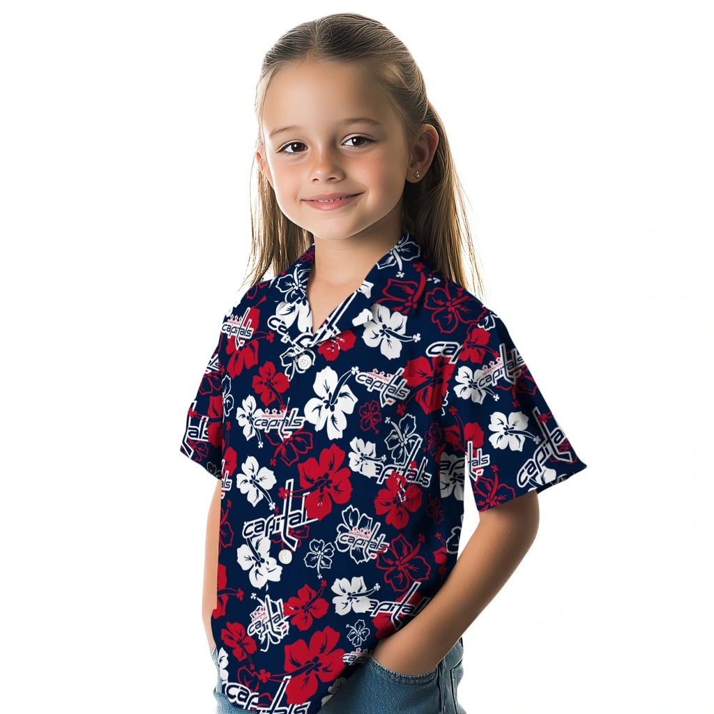Washington Capitals Hibiscus Bloom Hawaiian Shirt – Moonbestprint