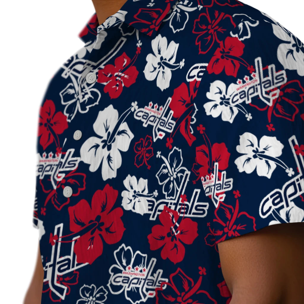 Washington Capitals Hibiscus Bloom Hawaiian Shirt – Moonbestprint