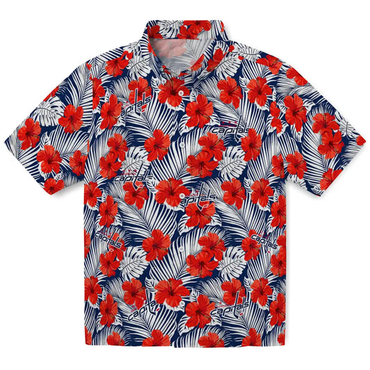 Washington Capitals Hawaiian Shirt - Hibiscus Fiesta | Moonbestprint