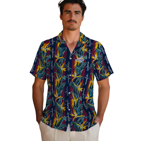 Washington Capitals Hawaiian Shirt - Paradise Vines | Moonbestprint
